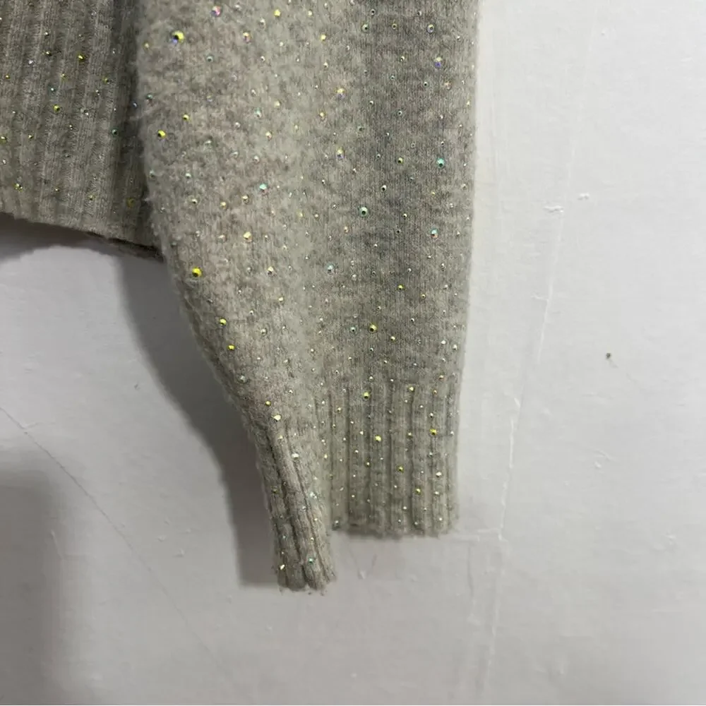 J.Crew Gemstone Sweater in Supersoft Wool Alpaca Yarn in Gray Size 3X